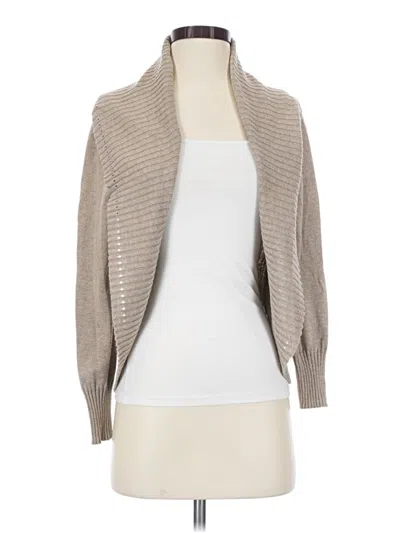 Pre-owned Sonoma Life + Style Cardigan Sweater In Tan