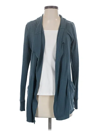 Pre-owned Sonoma Life + Style Cardigan Sweater In Teal