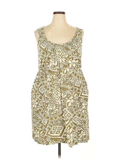 Pre-owned Sonoma Life + Style Casual Dress In Gold