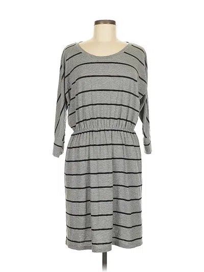 Pre-owned Sonoma Life + Style Casual Dress In Gray