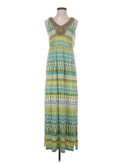 Pre-owned Sonoma Life + Style Casual Dress In Green