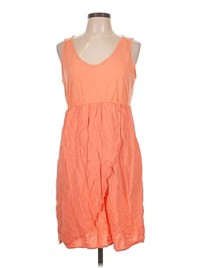 Pre-owned Sonoma Life + Style Casual Dress In Orange