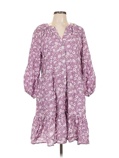 Pre-owned Sonoma Life + Style Casual Dress In Purple