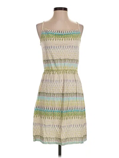 Pre-owned Sonoma Life + Style Casual Dress In Tan