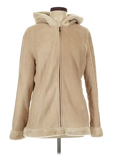 Pre-owned Sonoma Life + Style Fleece Jacket In Tan