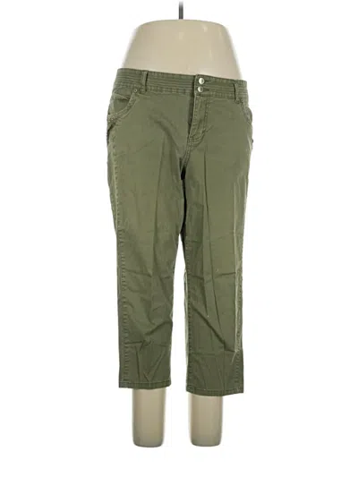 Pre-owned Sonoma Life + Style Khaki Pant In Green