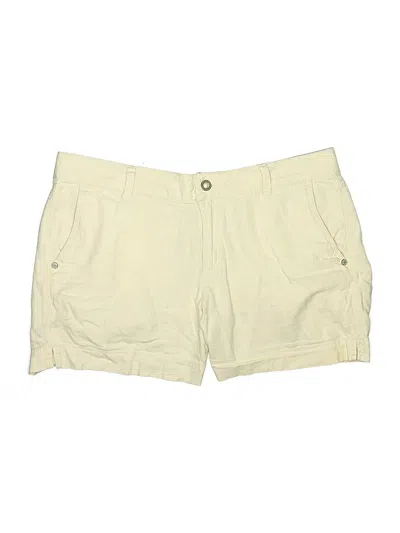 Pre-owned Sonoma Life + Style Khaki Shorts In Ivory