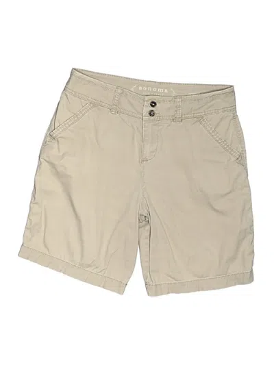 Pre-owned Sonoma Life + Style Khaki Shorts In Tan