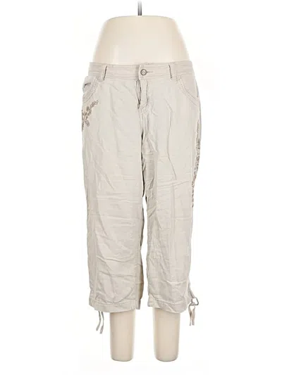 Pre-owned Sonoma Life + Style Linen Pants In Gray