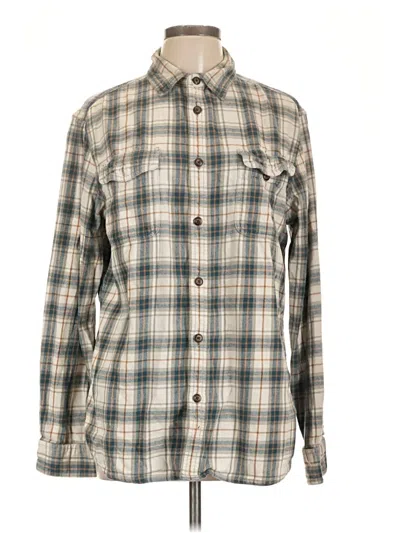 Pre-owned Sonoma Life + Style Long Sleeve Button Down Shirt In Gray
