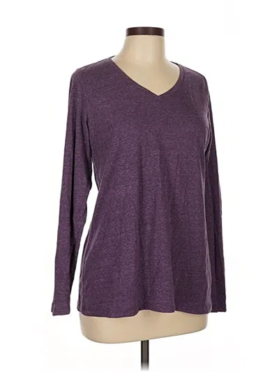 Pre-owned Sonoma Life + Style Long Sleeve T-shirt In Purple