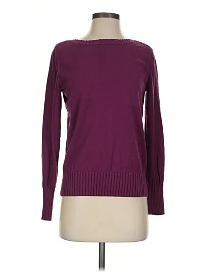 Pre-owned Sonoma Life + Style Long Sleeve Top Burgundy Boatneck Tops