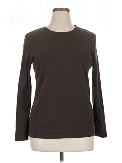 Pre-owned Sonoma Life + Style Long Sleeve T-shirt In Brown