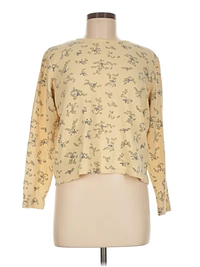 Pre-owned Sonoma Life + Style Long Sleeve T-shirt In Gold