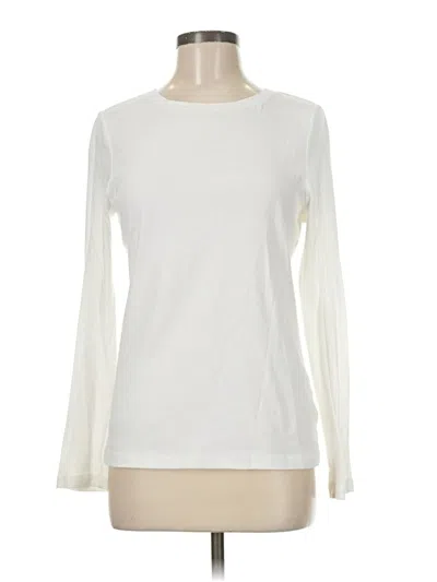 Pre-owned Sonoma Life + Style Long Sleeve T-shirt In Ivory