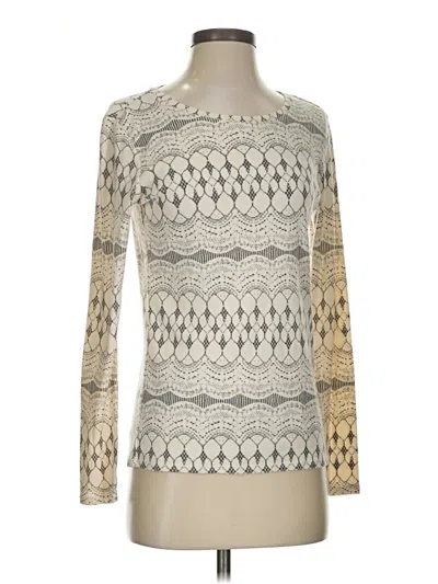 Pre-owned Sonoma Life + Style Long Sleeve T-shirt In Ivory