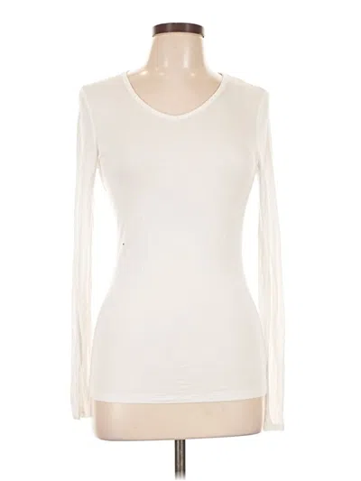 Pre-owned Sonoma Life + Style Long Sleeve T-shirt In Ivory