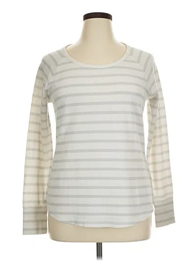 Pre-owned Sonoma Life + Style Long Sleeve T-shirt In Ivory