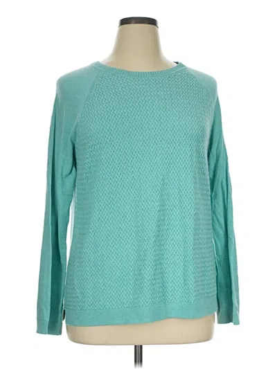 Pre-owned Sonoma Life + Style Long Sleeve T-shirt In Teal