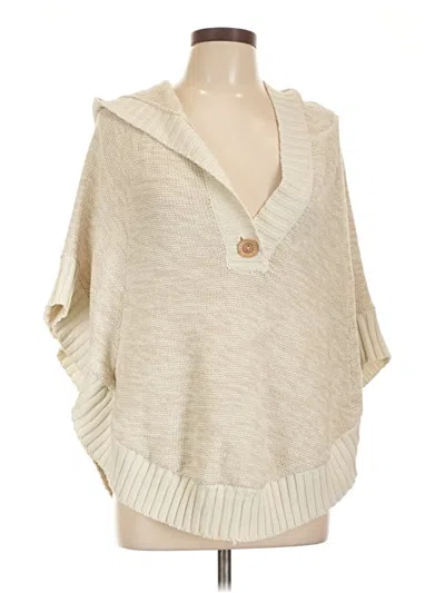 Pre-owned Sonoma Life + Style Poncho In Brown