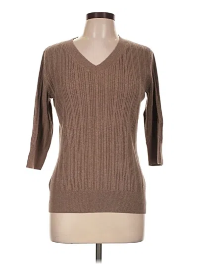 Pre-owned Sonoma Life + Style Pullover Sweater In Brown