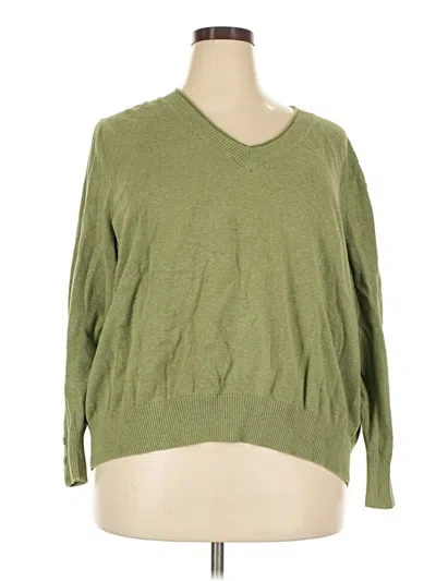 Pre-owned Sonoma Life + Style Pullover Sweater In Green