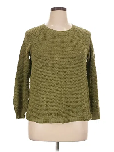 Pre-owned Sonoma Life + Style Pullover Sweater In Green