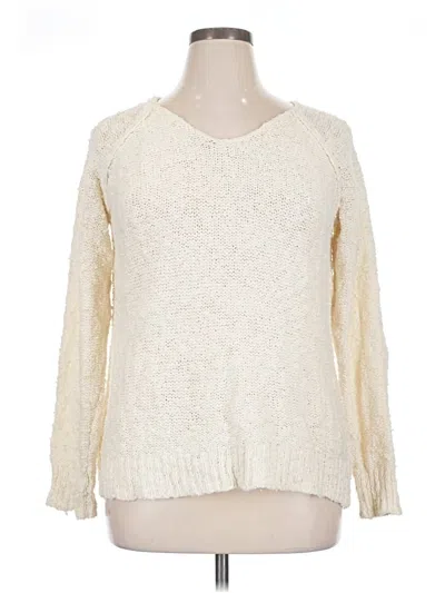 Pre-owned Sonoma Life + Style Pullover Sweater In Ivory
