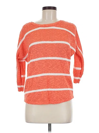 Pre-owned Sonoma Life + Style Pullover Sweater In Orange