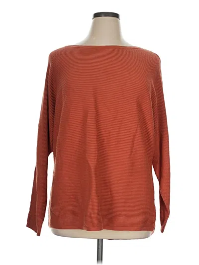Pre-owned Sonoma Life + Style Pullover Sweater In Orange