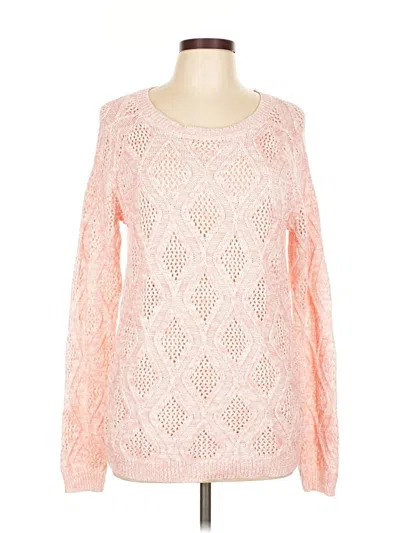 Pre-owned Sonoma Life + Style Pullover Sweater In Pink