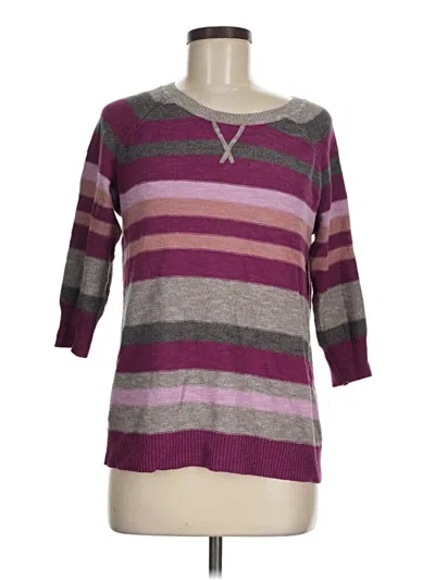 Pre-owned Sonoma Life + Style Pullover Sweater In Purple