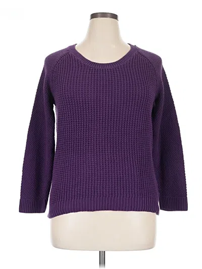 Pre-owned Sonoma Life + Style Pullover Sweater In Purple