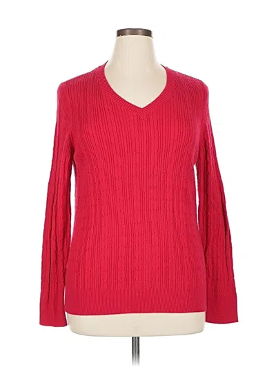 Pre-owned Sonoma Life + Style Pullover Sweater In Red