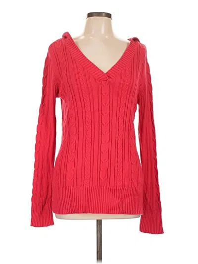 Pre-owned Sonoma Life + Style Pullover Sweater In Red