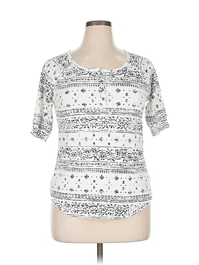 Pre-owned Sonoma Life + Style Short Sleeve T-shirt In White