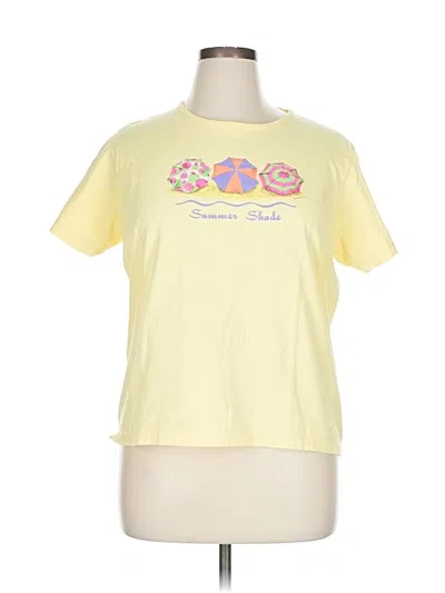Pre-owned Sonoma Life + Style Short Sleeve T-shirt In Yellow