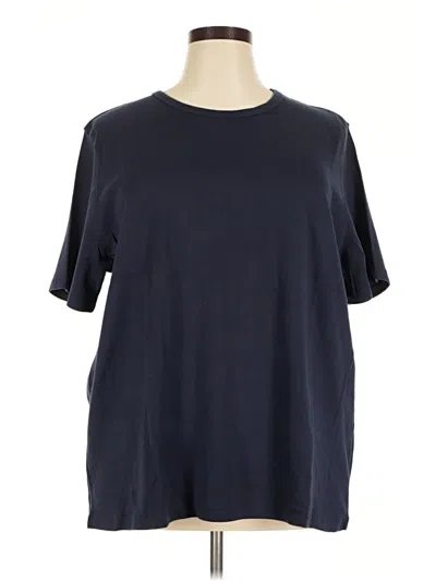 Pre-owned Sonoma Life + Style Short Sleeve Top Black Crew Neck Tops