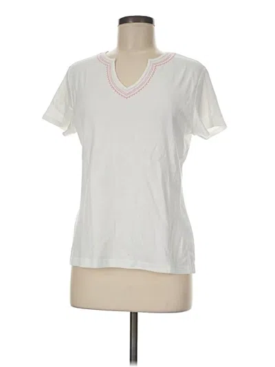 Pre-owned Sonoma Life + Style Short Sleeve T-shirt In Ivory