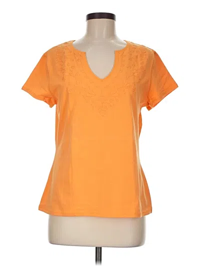 Pre-owned Sonoma Life + Style Short Sleeve T-shirt In Orange