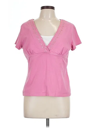 Pre-owned Sonoma Life + Style Short Sleeve T-shirt In Pink