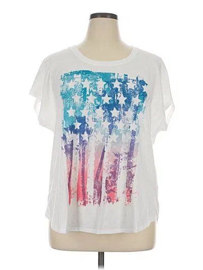 Pre-owned Sonoma Life + Style Short Sleeve T-shirt In White