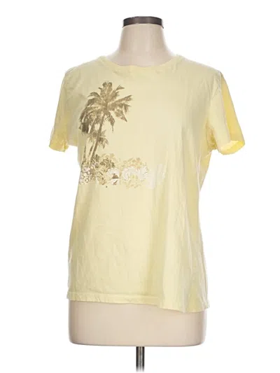 Pre-owned Sonoma Life + Style Short Sleeve T-shirt In Yellow