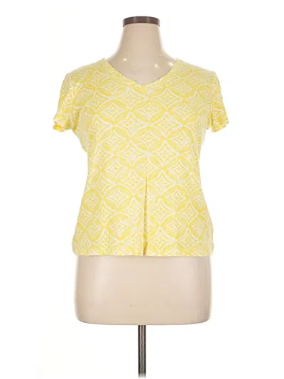 Pre-owned Sonoma Life + Style Short Sleeve T-shirt In Yellow