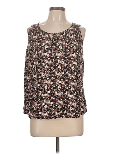 Pre-owned Sonoma Life + Style Sleeveless Blouse In Brown