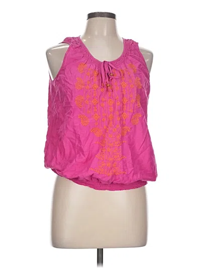 Pre-owned Sonoma Life + Style Sleeveless Blouse In Pink