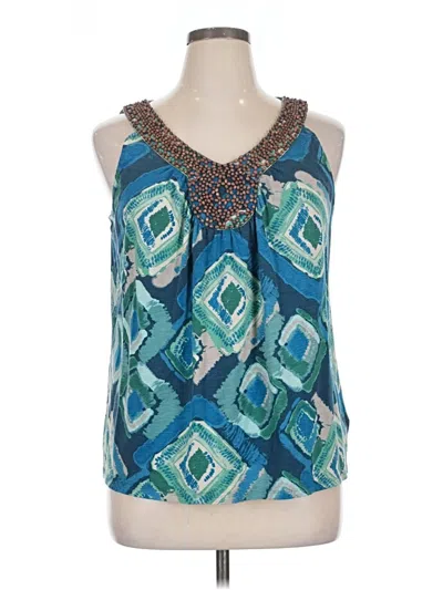 Pre-owned Sonoma Life + Style Sleeveless Blouse In Teal