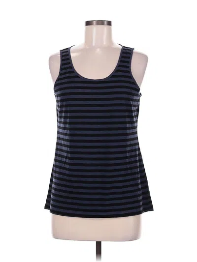 Pre-owned Sonoma Life + Style Tank Top Blue Halter Neckline Tops