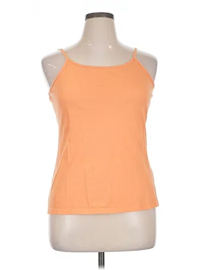 Pre-owned Sonoma Life + Style Tank Top Orange Halter Neckline Tops