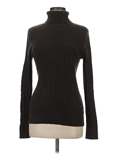 Pre-owned Sonoma Life + Style Turtleneck Sweater In Brown